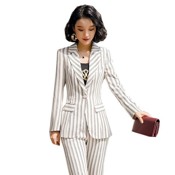2020 new female formal elegant women office lady pant suits of business blazer suit jackets length trouser two pieces set, White;black
2020 new female formal elegant women office lady pant suits of business blazer suit jackets length trouser two pieces set, White;black