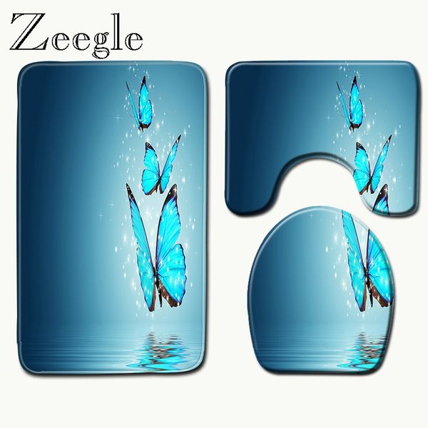 zeegle bathroom bath mat set for home decor toilet area rugs anti slip 3d printed flannel soft carpets seat cover mats
zeegle bathroom bath mat set for home decor toilet area rugs anti slip 3d printed flannel soft carpets seat cover mats