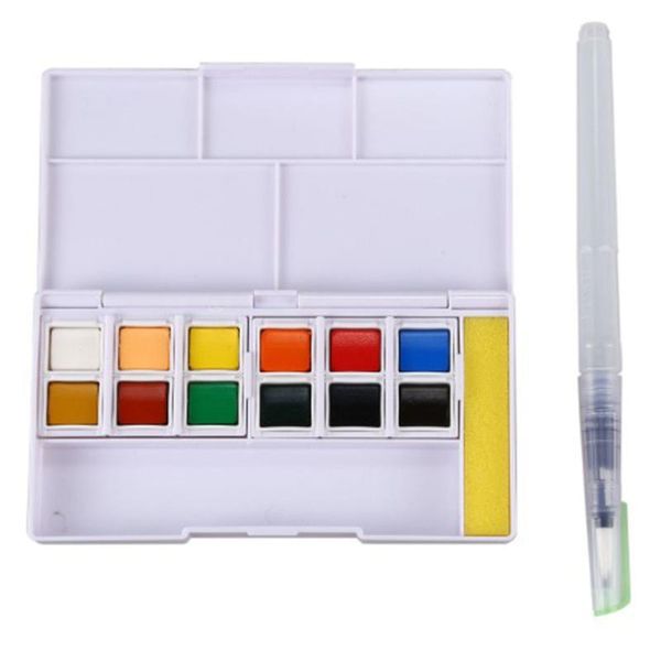 Solid Watercolor Paints Set Colored Pencils For Drawing Paint Watercolors Art Supplies