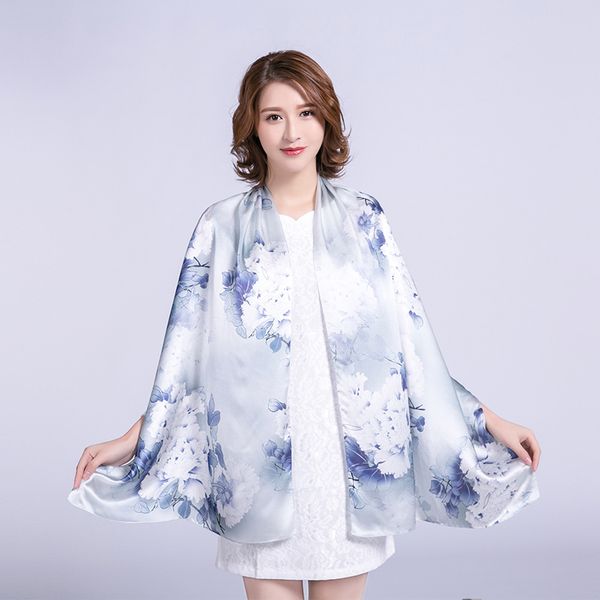 21 style 2019 fashion brand 100% silk square scarves luxury gifts for women girls shawl wraps 170*53cm floral print scarf, Blue;gray
21 style 2019 fashion brand 100% silk square scarves luxury gifts for women girls shawl wraps 170*53cm floral print scarf, Blue;gray