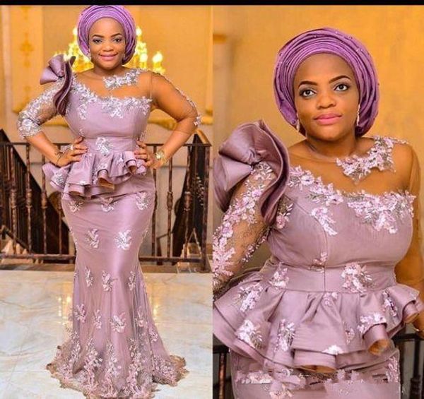 elegant african light purple ruffles mermaid plus size evening dresses 3/4 long sleeve formal prom party gowns with lace robes de soiree, Black
elegant african light purple ruffles mermaid plus size evening dresses 3/4 long sleeve formal prom party gowns with lace robes de soiree, Black