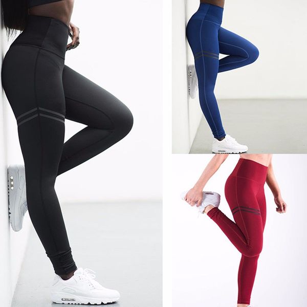 high elastic fitness sport leggings tights slim running sportswear sports pants women yoga pants quick drying training trouser, White;red
high elastic fitness sport leggings tights slim running sportswear sports pants women yoga pants quick drying training trouser, White;red