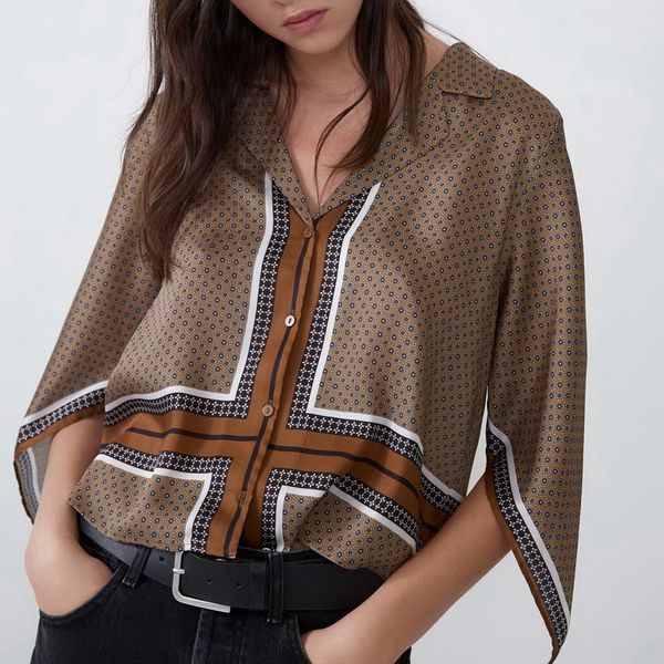 personality women shirt blouse autumn 2019 new fashion geometric pattern prints modern lady casual, White
personality women shirt blouse autumn 2019 new fashion geometric pattern prints modern lady casual, White