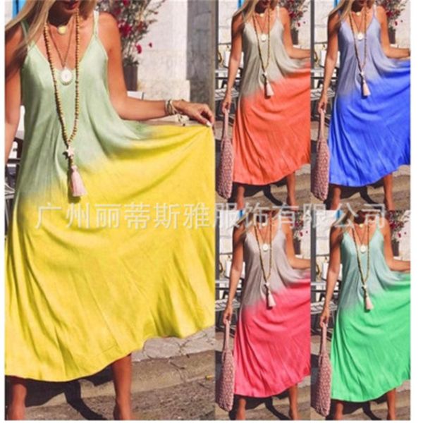 women designer gradient color sling dress maxi beach dress fashion for holiday spring break sundress long skirt dress, Black;gray
women designer gradient color sling dress maxi beach dress fashion for holiday spring break sundress long skirt dress, Black;gray