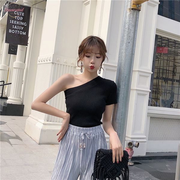summer womens off shoulder knitted t shirt girls stretchy solid cropped t shirts solid tees knitwear for female 2020, White
summer womens off shoulder knitted t shirt girls stretchy solid cropped t shirts solid tees knitwear for female 2020, White