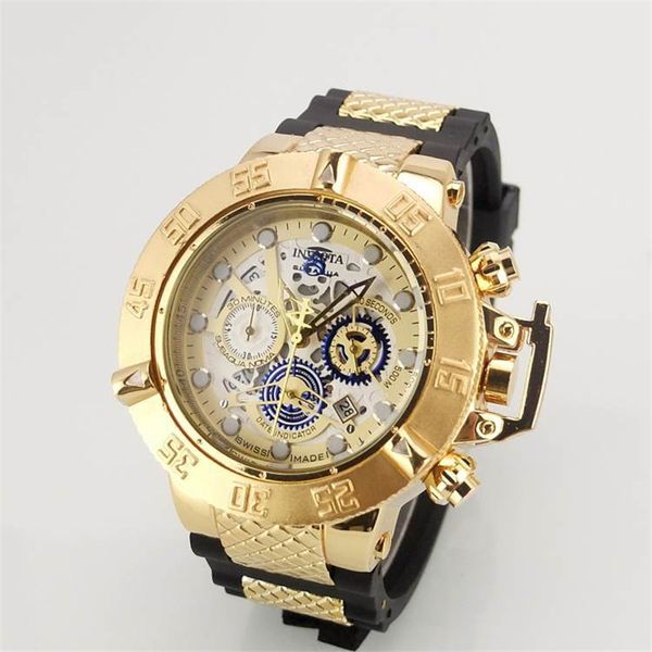 new arrival swiss invicta rotating dial outdoor sports men watch silicone quartz watch all the functions work, Slivery;brown
new arrival swiss invicta rotating dial outdoor sports men watch silicone quartz watch all the functions work, Slivery;brown