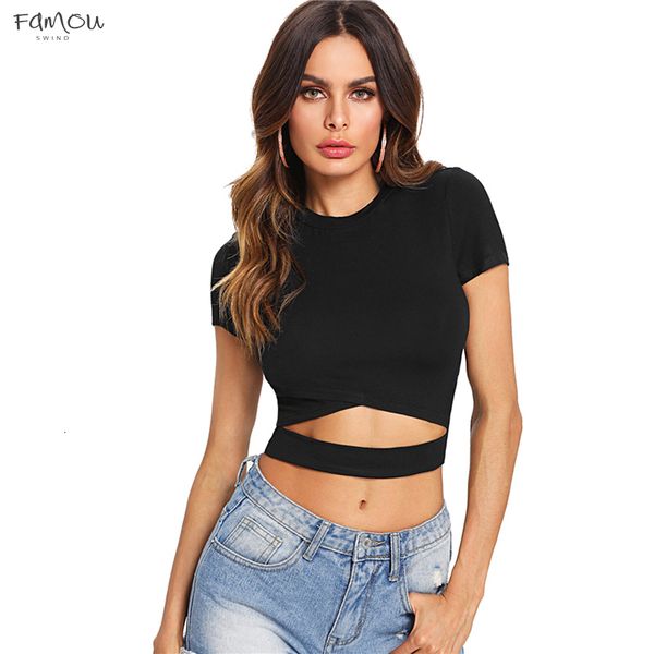 Waist Cutout Cross Wrap Top Black Women Tank Top Round Neck Cap Sleeve Tops Tee Wrap New Cut Out Tee
Waist Cutout Cross Wrap Top Black Women Tank Top Round Neck Cap Sleeve Tops Tee Wrap New Cut Out Tee
