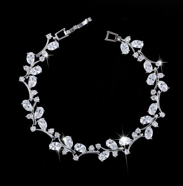 princess exquisite women bracelet handmade austrian crystal cut cz white gold filled bracelets bangle, Black
princess exquisite women bracelet handmade austrian crystal cut cz white gold filled bracelets bangle, Black