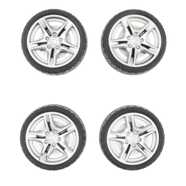4pcs 1: 10 drift car racing car 5 spoke black wheel rims & rubber tires 48mm diecast playset accessories
4pcs 1: 10 drift car racing car 5 spoke black wheel rims & rubber tires 48mm diecast playset accessories
