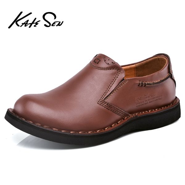 katesen men shoes genuine leather casual shoes outdoor work rubber sole sneakers men oxford zapatillas hombre, Black
katesen men shoes genuine leather casual shoes outdoor work rubber sole sneakers men oxford zapatillas hombre, Black
