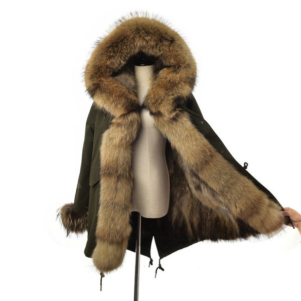 fursarcar fashion 80 cm jacket real raccon fur parka women luxury winter coat with fur collar and cuff casual warm parka, Black
fursarcar fashion 80 cm jacket real raccon fur parka women luxury winter coat with fur collar and cuff casual warm parka, Black