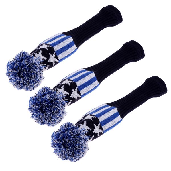 3pcs golf driver pom pom knitted vintage classic blue white stripes retro headcover golf accessory for golf clubs
3pcs golf driver pom pom knitted vintage classic blue white stripes retro headcover golf accessory for golf clubs