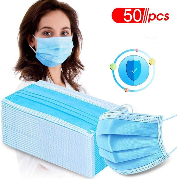 50pcs disposable face mask household protective dust masks 3-ply non-woven elastic earloop daily anti pm2.5 mouth mask ship via dhl
50pcs disposable face mask household protective dust masks 3-ply non-woven elastic earloop daily anti pm2.5 mouth mask ship via dhl