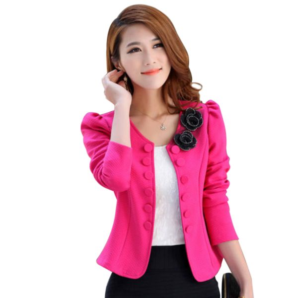 back bowknot elegant spring autumn open long sleeve fashion crew neck flower slim button down ladies women coat business suit, White;black
back bowknot elegant spring autumn open long sleeve fashion crew neck flower slim button down ladies women coat business suit, White;black