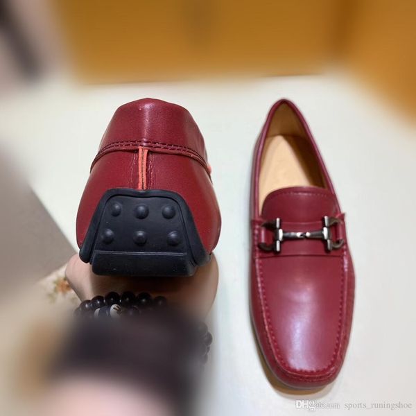 a1 luxury casual shoes men loafers genuine leather flat slip on designer casual shoes men moccasins sneaker shoes, Black