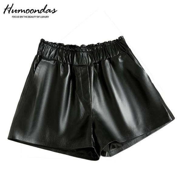 women's shorts summer wide leg real sheep skin genuine leather womens korean clothing black ladies fashion short flare trousers, White;black
women's shorts summer wide leg real sheep skin genuine leather womens korean clothing black ladies fashion short flare trousers, White;black