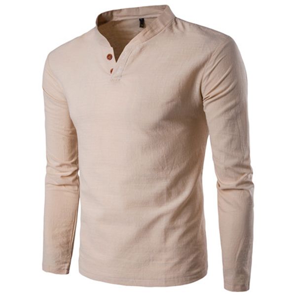 men's summer men's cotton long sleeve shirts v-neck two button casual men's shirts solid color -5xl plus size, White;black
men's summer men's cotton long sleeve shirts v-neck two button casual men's shirts solid color -5xl plus size, White;black