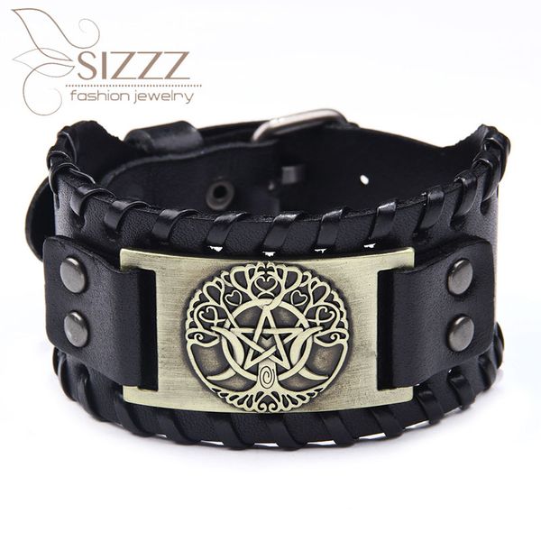 sizzz 2019 new five-pointed star leather fashion trend moon tree tide male bracelet&bangles for men, Golden;silver
sizzz 2019 new five-pointed star leather fashion trend moon tree tide male bracelet&bangles for men, Golden;silver