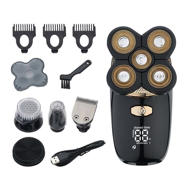 new arrival 5 in 1 rotary electric shaver facial electric razor bald hair cutter for men usb rechargeable men's grooming kit
new arrival 5 in 1 rotary electric shaver facial electric razor bald hair cutter for men usb rechargeable men's grooming kit