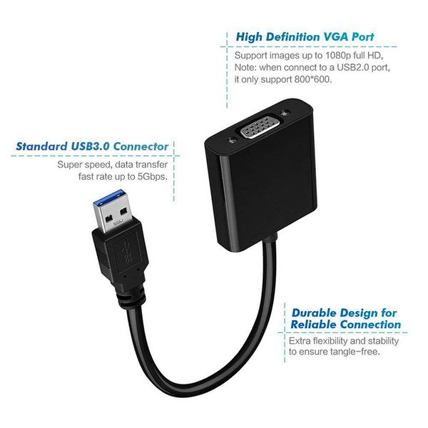 usb 3.0 to vga adapter external video card multi display converter for win 7/8/10 desklappc monitor projector
usb 3.0 to vga adapter external video card multi display converter for win 7/8/10 desklappc monitor projector