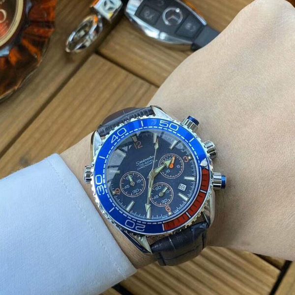 man watch all sub-dials work fashion satch leather strap day date quartz male men watches for men's waterproof wristwatches, Slivery;brown
man watch all sub-dials work fashion satch leather strap day date quartz male men watches for men's waterproof wristwatches, Slivery;brown