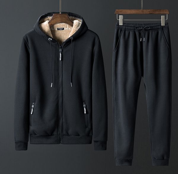 hoodies two-piece men's winter new lamb cashmere suit plus velvet thick warm hooded sweater sportswear tide, Blue;black
hoodies two-piece men's winter new lamb cashmere suit plus velvet thick warm hooded sweater sportswear tide, Blue;black
