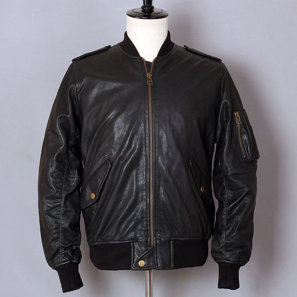 avirex fashion flight sheepskin genuine leather men motorcycle biker coat black bomber jacket baseball uniform
avirex fashion flight sheepskin genuine leather men motorcycle biker coat black bomber jacket baseball uniform