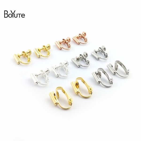 boyute 5 pairs 4 colors 13*16mm metal brass adjustable no pierced ear clip diy earring converter jewelry accessories, Silver
boyute 5 pairs 4 colors 13*16mm metal brass adjustable no pierced ear clip diy earring converter jewelry accessories, Silver