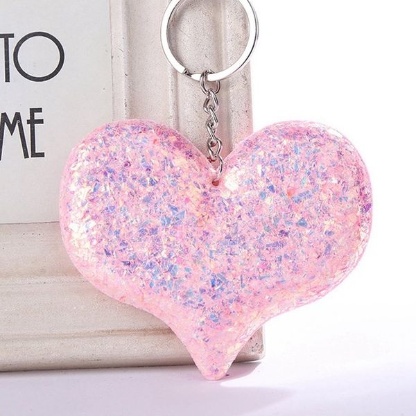 sequins love keychain shiny reflective cartoon couple keychain ms. personality accessories heart-shaped car keys pendant, Silver
sequins love keychain shiny reflective cartoon couple keychain ms. personality accessories heart-shaped car keys pendant, Silver