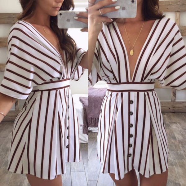 womens short sleeve striped party v-neck bodycon summer beach t-shirt dress, Black;gray
womens short sleeve striped party v-neck bodycon summer beach t-shirt dress, Black;gray