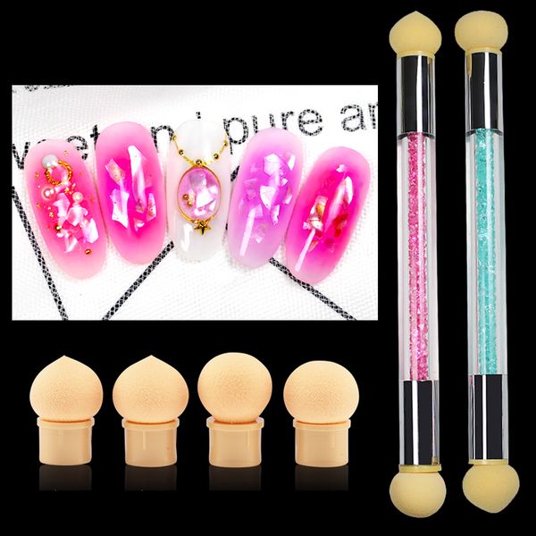1 s full beauty gradient dotting nail brush sponge round pointed head nail art colorful draw paint pick up rhinestones tools, Silver
1 s full beauty gradient dotting nail brush sponge round pointed head nail art colorful draw paint pick up rhinestones tools, Silver