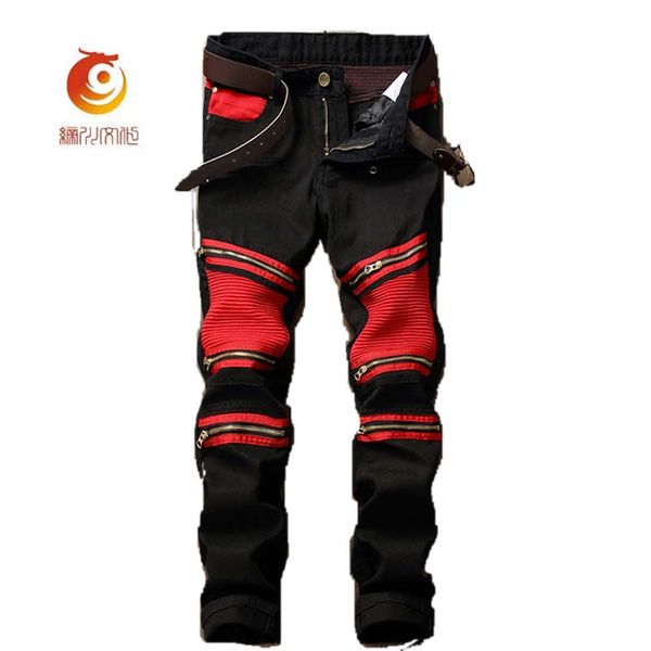 mens denim istressed jeans joggers red patchwork hole straight male jeans skinny black leather pants brand famous plus size, Blue
mens denim istressed jeans joggers red patchwork hole straight male jeans skinny black leather pants brand famous plus size, Blue