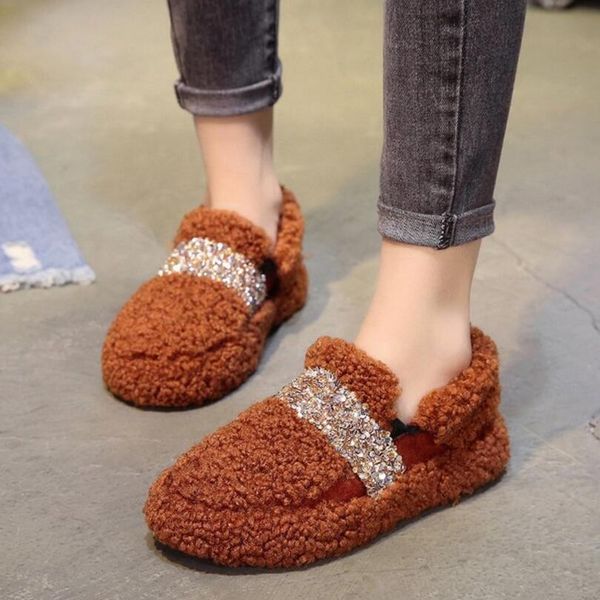 curly fur flat shoes woman gold glitter band cotton padded winter shoes crystal plush flats creepers ladies platform s289, Black
curly fur flat shoes woman gold glitter band cotton padded winter shoes crystal plush flats creepers ladies platform s289, Black