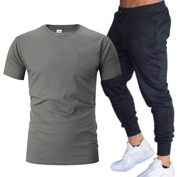 men fashion two pieces sets t shirts+pants suit men summer tees fashion brand print tshirt sportswears 2 sets, Gray
men fashion two pieces sets t shirts+pants suit men summer tees fashion brand print tshirt sportswears 2 sets, Gray