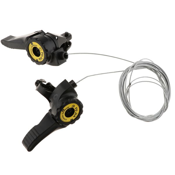 2pcs/pair thumb gear shifters trigger set 3x 5/6/7 speed with stainless steel inner shift cable for mountain road bike mtb
2pcs/pair thumb gear shifters trigger set 3x 5/6/7 speed with stainless steel inner shift cable for mountain road bike mtb