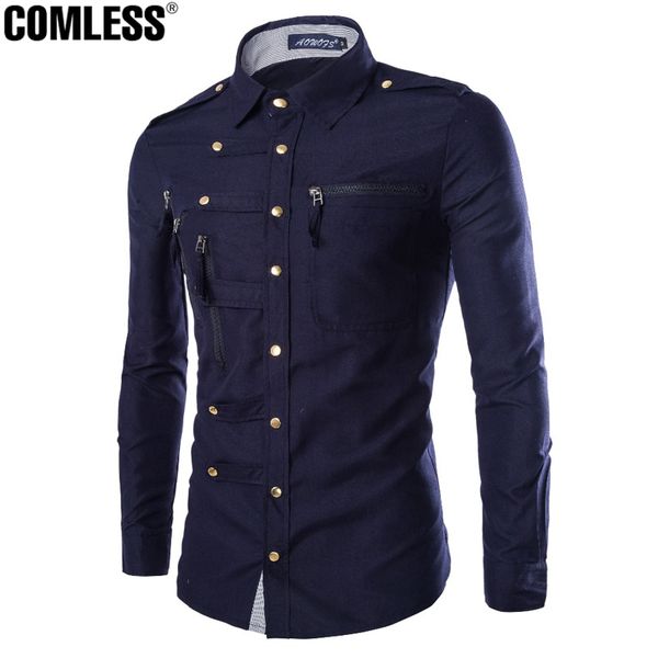 2019 new autumn winter england style multi zipper shirt men casual solid cotton camisa slim fit social blouse plus size -2xl, White;black
2019 new autumn winter england style multi zipper shirt men casual solid cotton camisa slim fit social blouse plus size -2xl, White;black