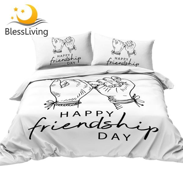 blessliving friendship duvet cover hand drawn bedding set letters print bedclothes white simple stylish home textiles 3pcs
blessliving friendship duvet cover hand drawn bedding set letters print bedclothes white simple stylish home textiles 3pcs