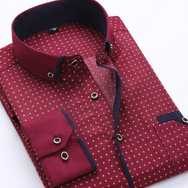 men long sleeve turn-down collar single breasted printed shirts camisa,pure cotton polka dot casual shirts cloth autumn, White;black
men long sleeve turn-down collar single breasted printed shirts camisa,pure cotton polka dot casual shirts cloth autumn, White;black