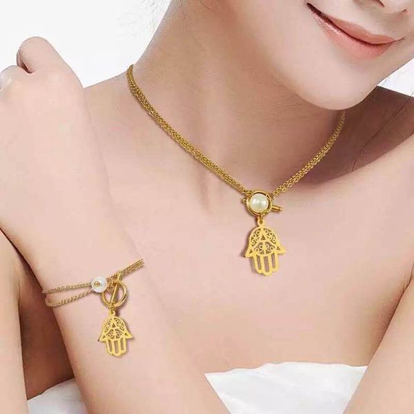 classic totem hand shape gold/silver color 316l stainless steel chain chocker necklace bracelet jewelry sets accessories
classic totem hand shape gold/silver color 316l stainless steel chain chocker necklace bracelet jewelry sets accessories