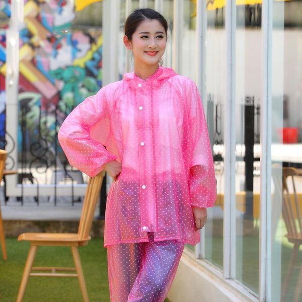 transparent dot pvc women raincoat set camping waterproof rainwear suits thickened waterproof rain coat women clear rain pant, Red;brown
transparent dot pvc women raincoat set camping waterproof rainwear suits thickened waterproof rain coat women clear rain pant, Red;brown
