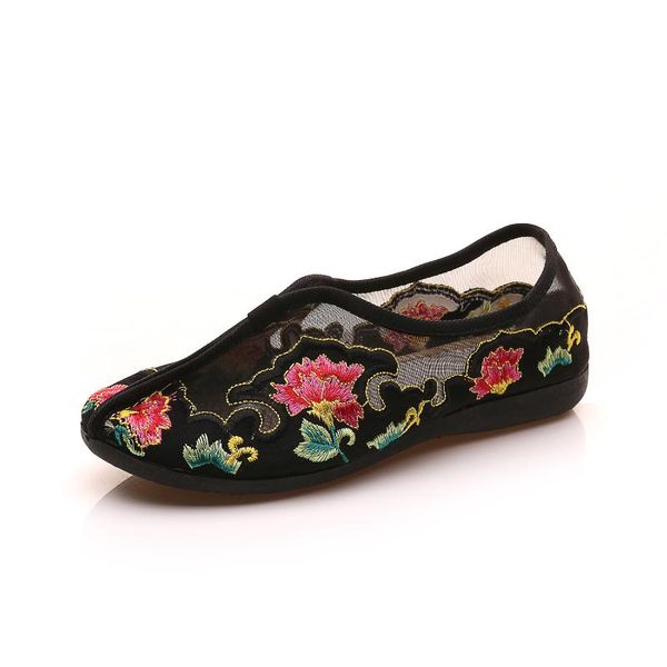 women chinese mesh embroidery floral casual flats loafers sandals summer breathable oxfords dance ethic shoes 4colors plus sz, Black
women chinese mesh embroidery floral casual flats loafers sandals summer breathable oxfords dance ethic shoes 4colors plus sz, Black