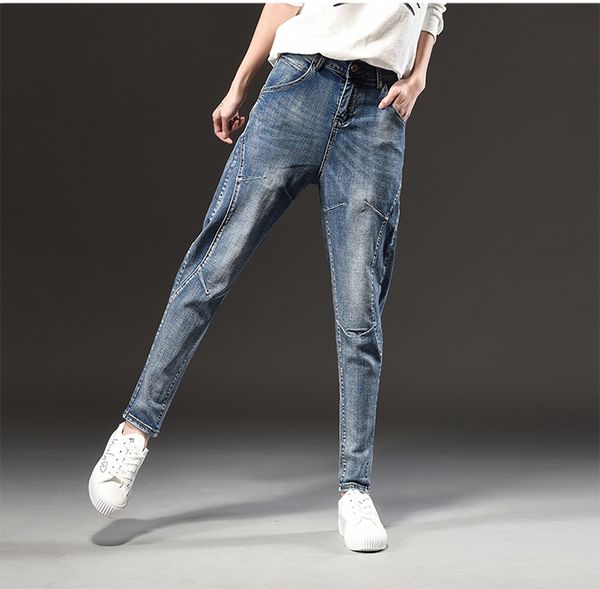 light blue with han edition bigger sizes fat mm tall waist trousers loose turnip pants
light blue with han edition bigger sizes fat mm tall waist trousers loose turnip pants