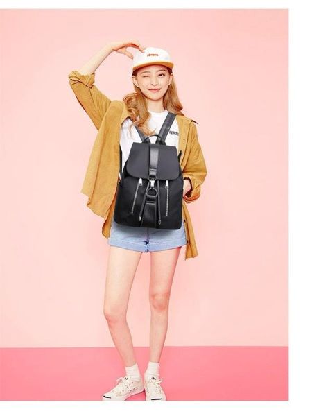 2020 new backpack women's college wind drawstring fashion simple backpack women's