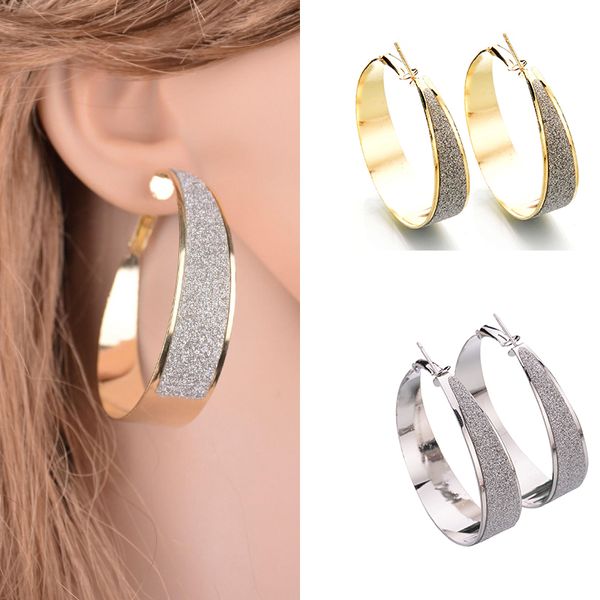 new 2019 trendy single product european and american popular circle frosted earrings wide narrow earrings for charming women, Golden;silver
new 2019 trendy single product european and american popular circle frosted earrings wide narrow earrings for charming women, Golden;silver