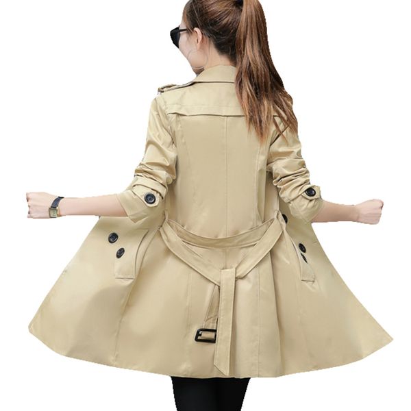 2018 autumn women double breasted long trench coat khaki with belt classic casual office lady for work business outwear fall new, Tan;black
2018 autumn women double breasted long trench coat khaki with belt classic casual office lady for work business outwear fall new, Tan;black