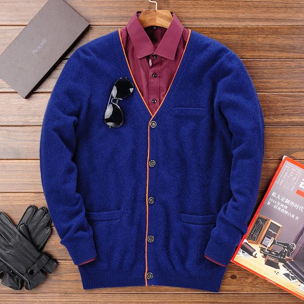 2017 winter warm knitted cashmere cardigan men christmas merino woolen sweater men casual pure color v-neck cardigans coat, White;black
2017 winter warm knitted cashmere cardigan men christmas merino woolen sweater men casual pure color v-neck cardigans coat, White;black