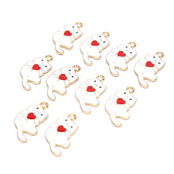 10pcs enamel cat charm for jewelry making fashion charm bracelet charms diy findings necklace pendant, Bronze;silver
10pcs enamel cat charm for jewelry making fashion charm bracelet charms diy findings necklace pendant, Bronze;silver