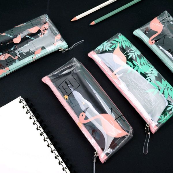 flamingo pencil bag ins styel transparent inverted trapezoid pencil case stationery pen bag kawaii holder for school gir
flamingo pencil bag ins styel transparent inverted trapezoid pencil case stationery pen bag kawaii holder for school gir