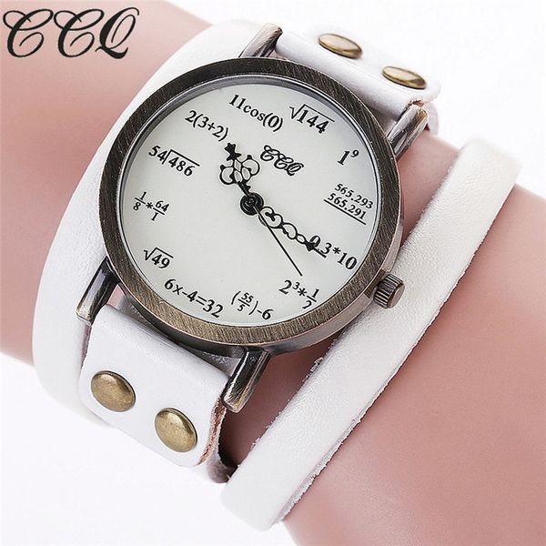 

ccq womens watches fashion simple figures casual analog quartz bracelet hand watch woman montres femmes 2019 relojes de mujer, Slivery;brown