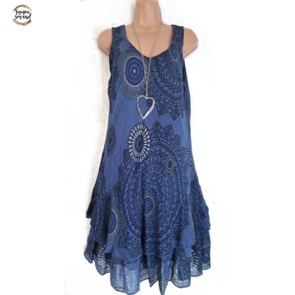 bohemian style new soft sleeveless printing a-line dress for women boho loose causal dress plus size beach sundress, Black;gray
bohemian style new soft sleeveless printing a-line dress for women boho loose causal dress plus size beach sundress, Black;gray